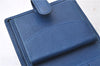 Auth Louis Vuitton Epi Porte Billets Compact Wallet Purse Blue M63555 LV 0368D