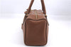 Authentic PRADA Leather Nappa Shoulder Hand Bag Brown 0368E