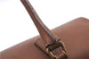 Authentic PRADA Leather Nappa Shoulder Hand Bag Brown 0368E