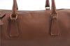 Authentic PRADA Leather Nappa Shoulder Hand Bag Brown 0368E