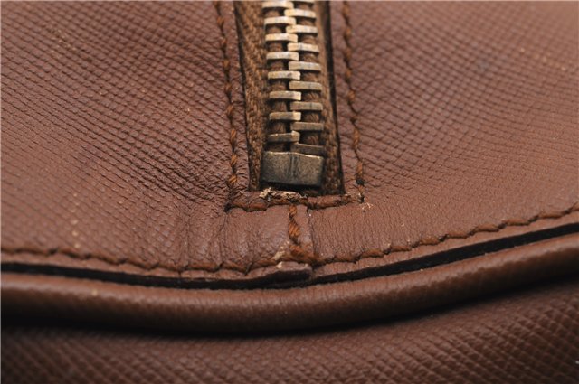 Authentic PRADA Leather Nappa Shoulder Hand Bag Brown 0368E