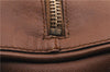Authentic PRADA Leather Nappa Shoulder Hand Bag Brown 0368E