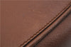 Authentic PRADA Leather Nappa Shoulder Hand Bag Brown 0368E