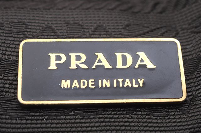 Authentic PRADA Leather Nappa Shoulder Hand Bag Brown 0368E
