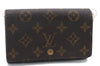 Auth Louis Vuitton Monogram Porte Monnaie Billets Tresor Wallet M61730 LV 0369D