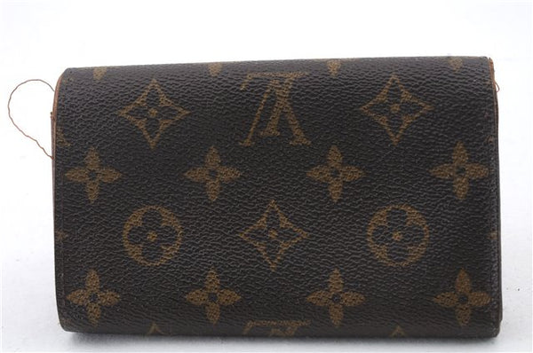 Auth Louis Vuitton Monogram Porte Monnaie Billets Tresor Wallet M61730 LV 0369D