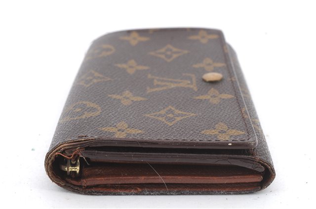 Auth Louis Vuitton Monogram Porte Monnaie Billets Tresor Wallet M61730 LV 0369D