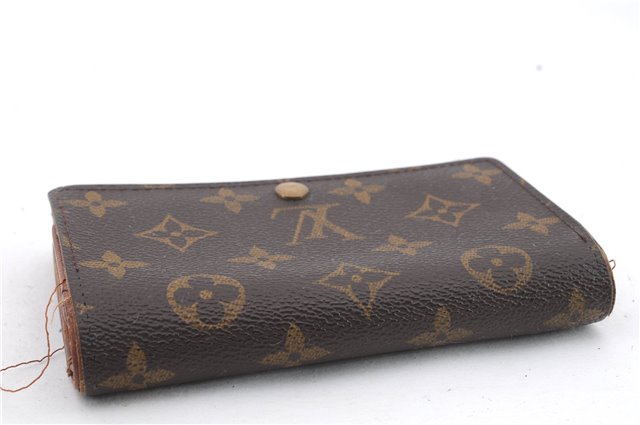 Auth Louis Vuitton Monogram Porte Monnaie Billets Tresor Wallet M61730 LV 0369D