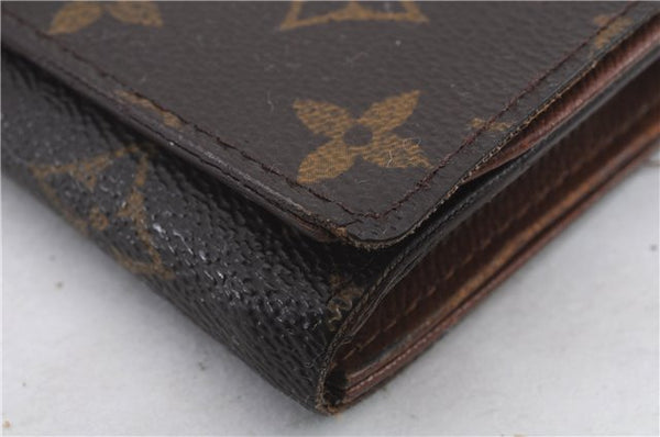 Auth Louis Vuitton Monogram Porte Monnaie Billets Tresor Wallet M61730 LV 0369D