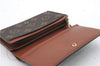 Auth Louis Vuitton Monogram Porte Monnaie Billets Tresor Wallet M61730 LV 0369D