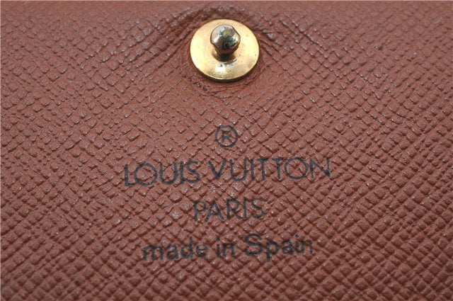 Auth Louis Vuitton Monogram Porte Monnaie Billets Tresor Wallet M61730 LV 0369D