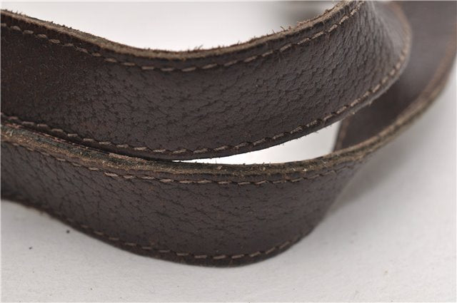 Authentic GUCCI Vintage Shoulder Tote Bag GG Canvas Leather 141470 Brown 0369E