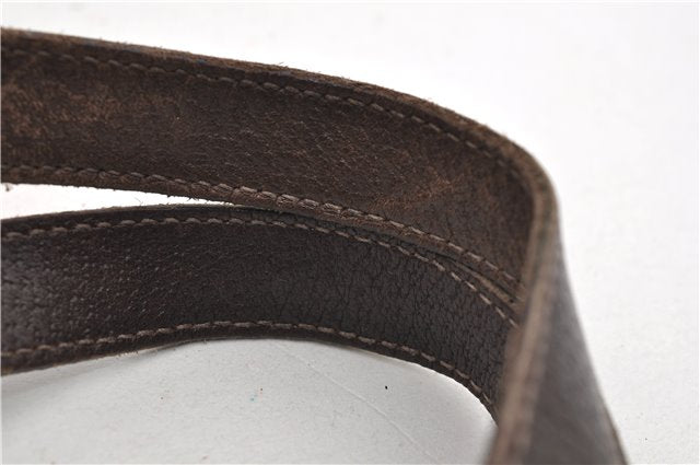 Authentic GUCCI Vintage Shoulder Tote Bag GG Canvas Leather 141470 Brown 0369E