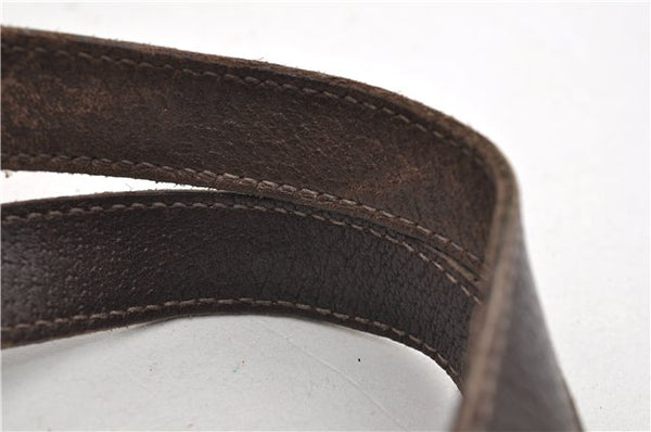 Authentic GUCCI Vintage Shoulder Tote Bag GG Canvas Leather 141470 Brown 0369E