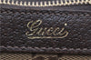 Authentic GUCCI Vintage Shoulder Tote Bag GG Canvas Leather 141470 Brown 0369E