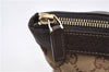 Authentic GUCCI Vintage Shoulder Tote Bag GG Canvas Leather 141470 Brown 0369E