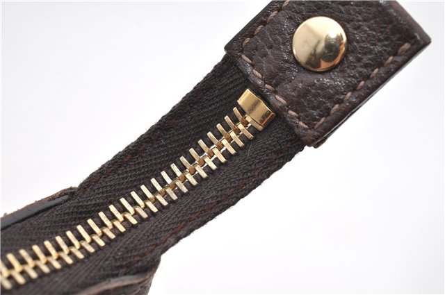 Authentic GUCCI Vintage Shoulder Tote Bag GG Canvas Leather 141470 Brown 0369E