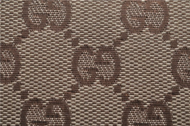 Authentic GUCCI Vintage Shoulder Tote Bag GG Canvas Leather 141470 Brown 0369E