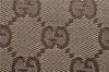 Authentic GUCCI Vintage Shoulder Tote Bag GG Canvas Leather 141470 Brown 0369E