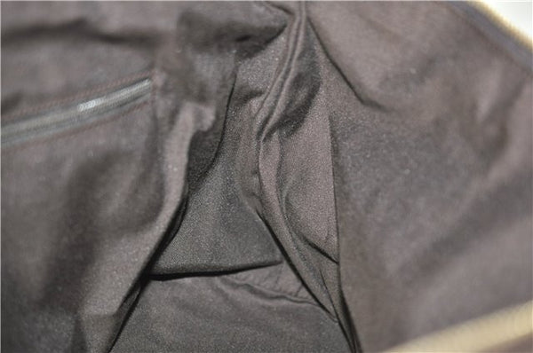 Authentic GUCCI Vintage Shoulder Tote Bag GG Canvas Leather 141470 Brown 0369E