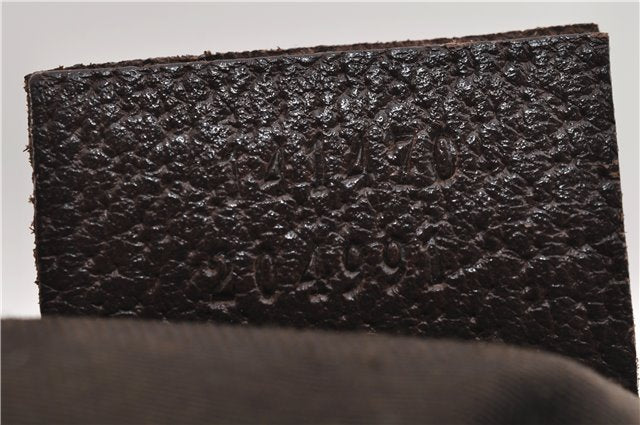 Authentic GUCCI Vintage Shoulder Tote Bag GG Canvas Leather 141470 Brown 0369E