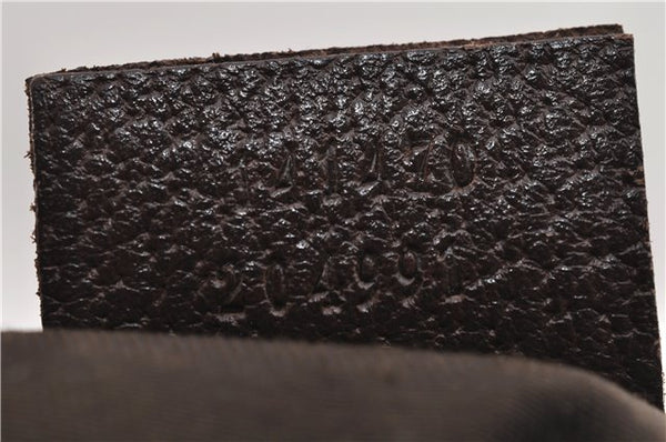 Authentic GUCCI Vintage Shoulder Tote Bag GG Canvas Leather 141470 Brown 0369E