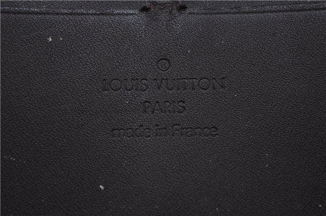 Authentic Louis Vuitton Vernis Zippy Wallet Long Purse Wine Red M93522 LV 0370D