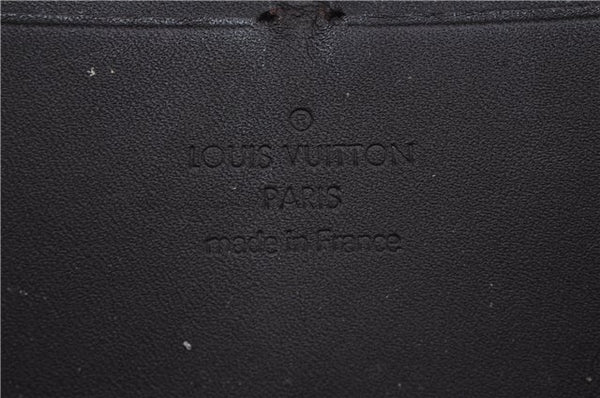 Authentic Louis Vuitton Vernis Zippy Wallet Long Purse Wine Red M93522 LV 0370D