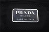 Authentic PRADA Vintage Leather Nylon Shoulder Bag Purse Black 0370E