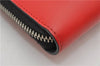 Authentic FENDI Monster Eye Bag Bugs Long Wallet Purse Leather Red 0370F