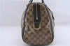 Auth GUCCI Duchessa GG Crystal Hand Boston Bag PVC Leather 181488 Brown 0372D