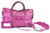 Authentic BALENCIAGA Classic The City 2Way Hand Bag Leather 115748 Pink 0374C