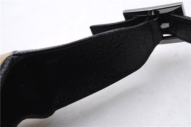 Authentic GUCCI Jackie Shoulder Hand Bag Wool Leather 0013306 Brown Black 0374E