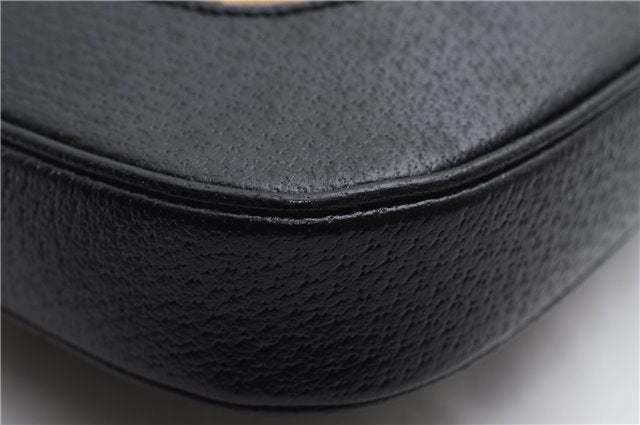 Authentic GUCCI Jackie Shoulder Hand Bag Wool Leather 0013306 Brown Black 0374E