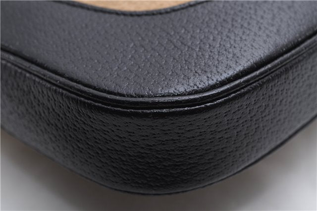 Authentic GUCCI Jackie Shoulder Hand Bag Wool Leather 0013306 Brown Black 0374E
