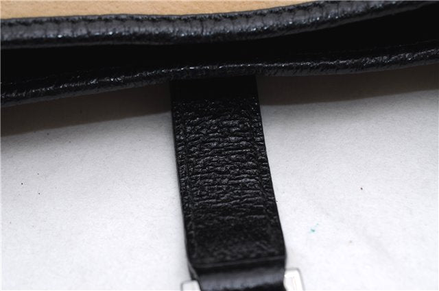 Authentic GUCCI Jackie Shoulder Hand Bag Wool Leather 0013306 Brown Black 0374E