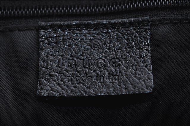 Authentic GUCCI Jackie Shoulder Hand Bag Wool Leather 0013306 Brown Black 0374E