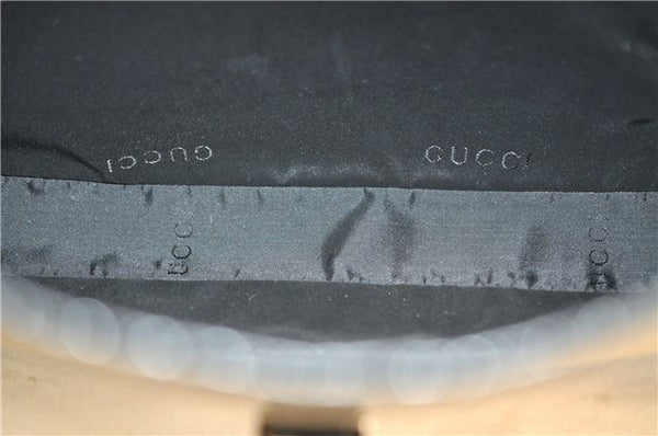 Authentic GUCCI Jackie Shoulder Hand Bag Wool Leather 0013306 Brown Black 0374E