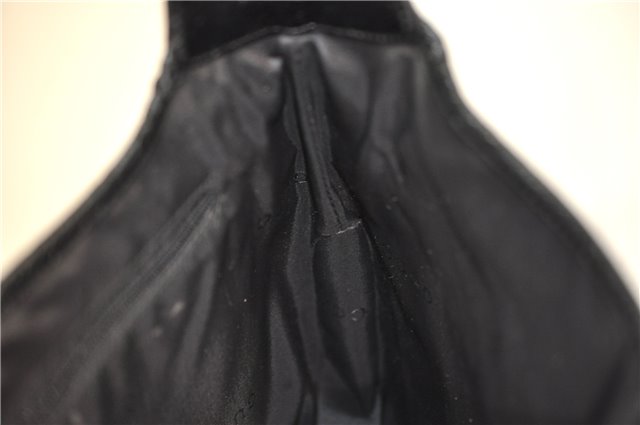 Authentic GUCCI Jackie Shoulder Hand Bag Wool Leather 0013306 Brown Black 0374E