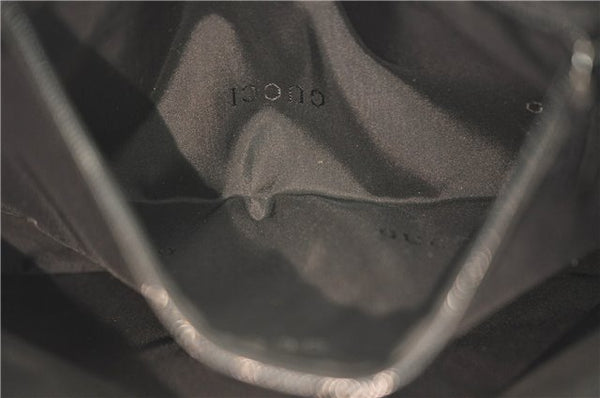 Authentic GUCCI Jackie Shoulder Hand Bag Wool Leather 0013306 Brown Black 0374E