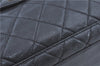 Authentic CHANEL Matelasse Caviar Skin Chain Shoulder Bag Purse Black 0375B