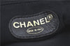 Authentic CHANEL Matelasse Caviar Skin Chain Shoulder Bag Purse Black 0375B