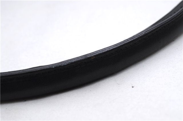 Authentic GUCCI Shoulder Hand Bag Purse Nylon Leather 0013766 Black 0375E