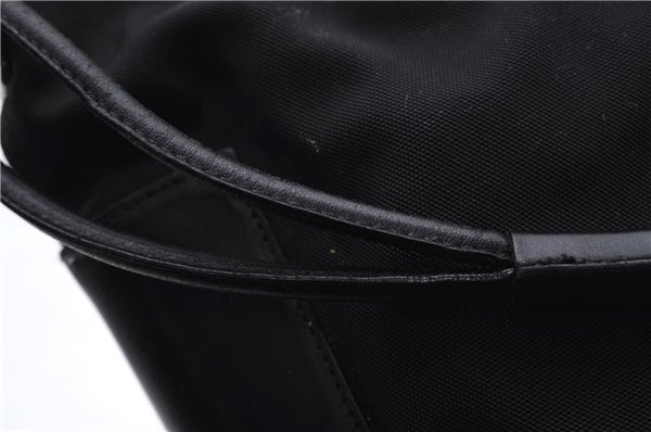 Authentic GUCCI Shoulder Hand Bag Purse Nylon Leather 0013766 Black 0375E