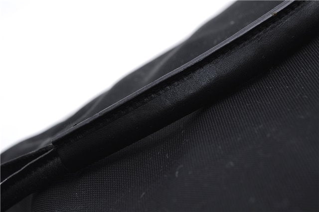 Authentic GUCCI Shoulder Hand Bag Purse Nylon Leather 0013766 Black 0375E