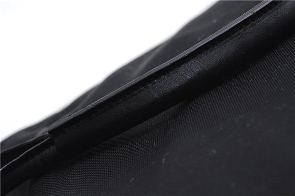 Authentic GUCCI Shoulder Hand Bag Purse Nylon Leather 0013766 Black 0375E