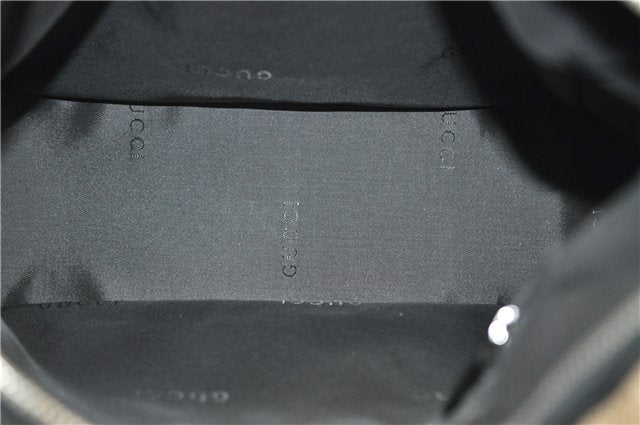 Authentic GUCCI Shoulder Hand Bag Purse Nylon Leather 0013766 Black 0375E