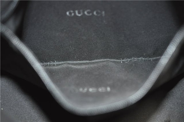 Authentic GUCCI Shoulder Hand Bag Purse Nylon Leather 0013766 Black 0375E