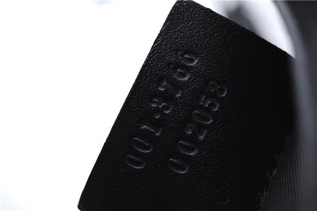 Authentic GUCCI Shoulder Hand Bag Purse Nylon Leather 0013766 Black 0375E