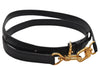 Authentic Louis Vuitton Leather Shoulder Strap Black 43.3-48" LV 0376F